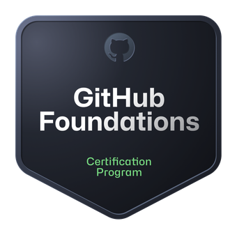 GitHub Foundations certification badge